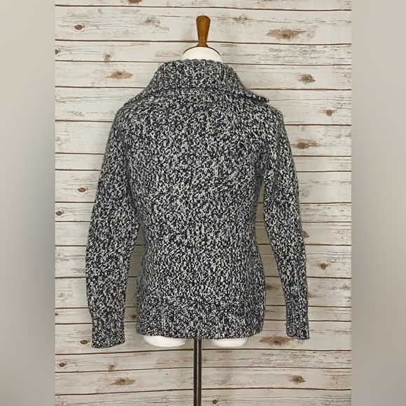 Ann Taylor LOFT wool-blend marled knit cardigan sweater - Picture 4 of 6